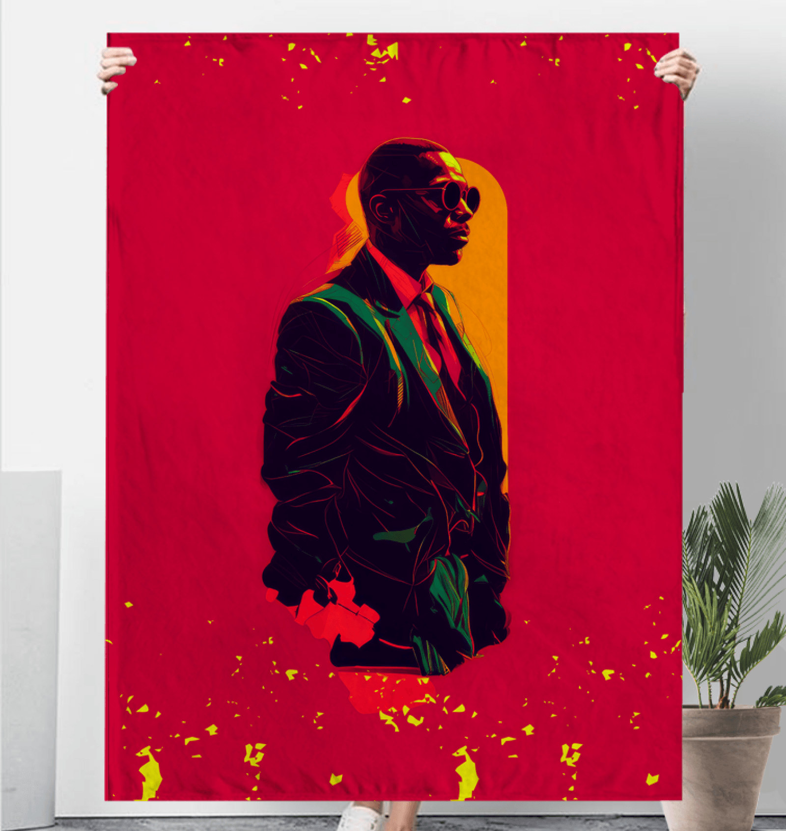 Red Carpet Ready Fashionable Sherpa Blanket - Beyond T-shirts
