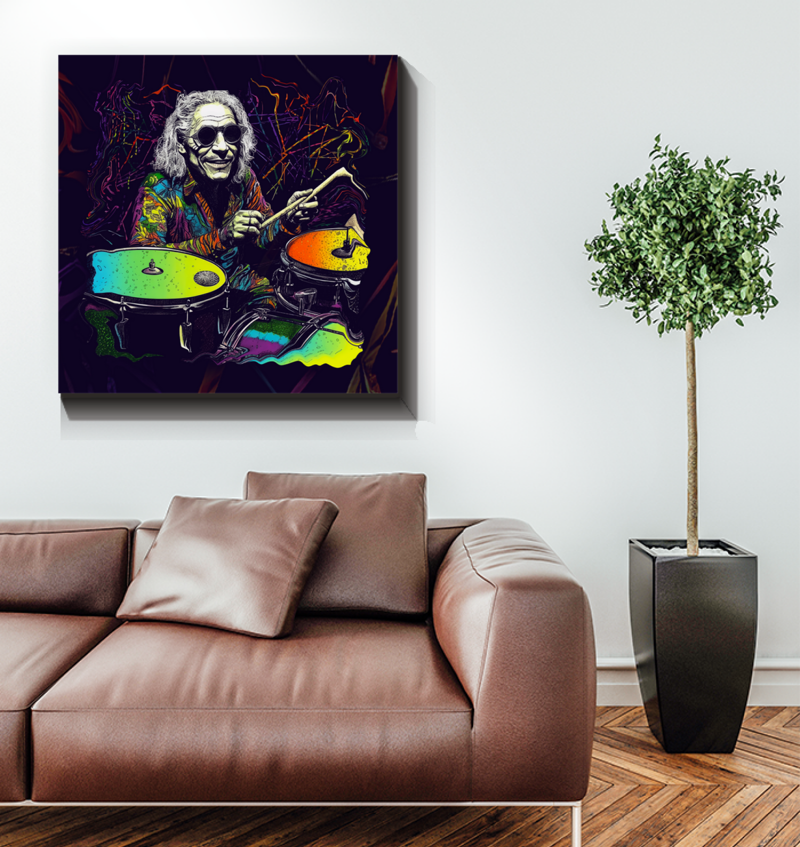 Peaceful art canvas depicting Melodic Serenity.