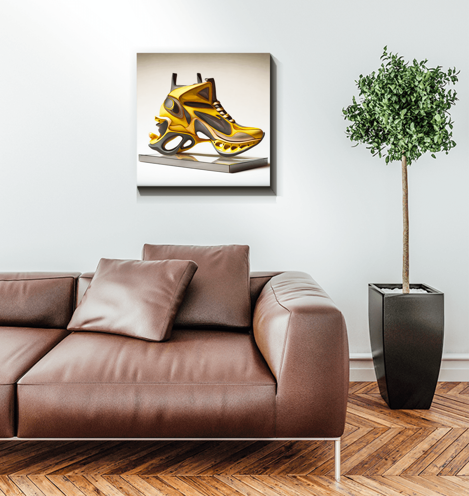 Futuristic Footsteps - Shoe Design Canvas - Beyond T-shirts