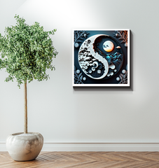 Inspirational Earth and Sky art on canvas for home decor.