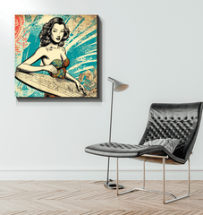 Surfing 1 44 Wrapped Canvas - Beyond T-shirts