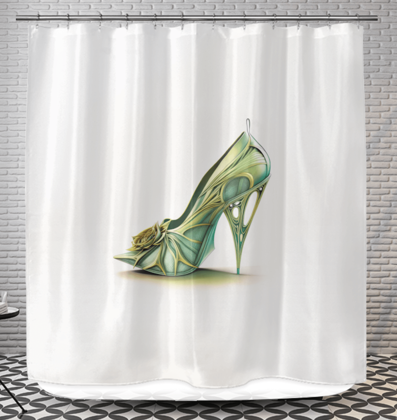 TechFlow Futuristic Shoe Curtain - Beyond T-shirts