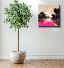 Sunrise Over the Horizon Wrapped Canvas