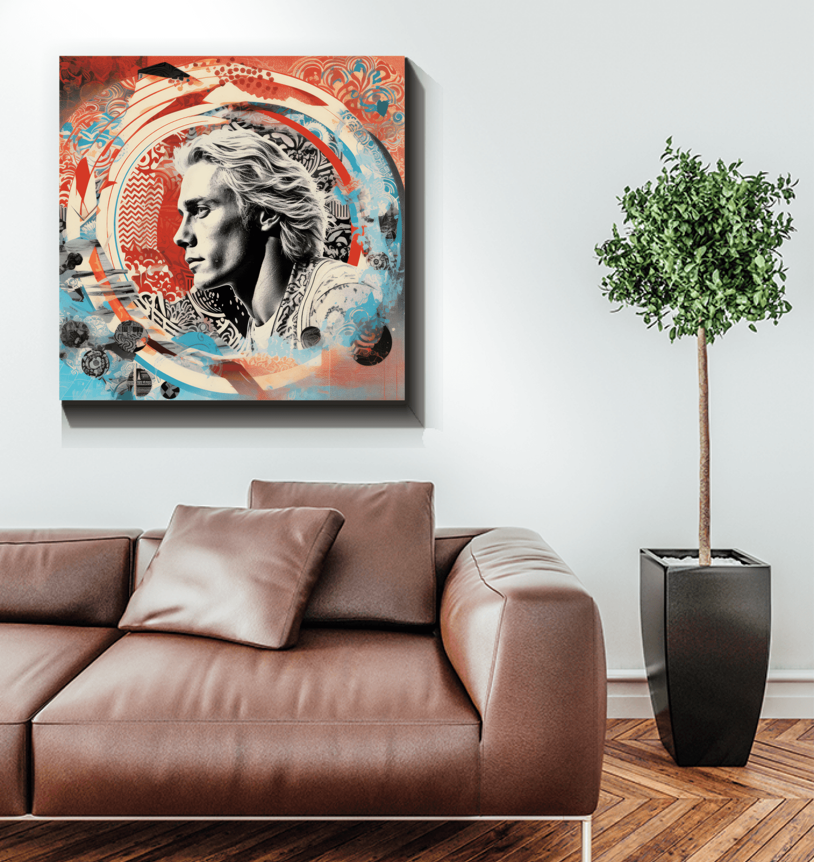 Surfing Essence Canvas Art - Beyond T-shirts