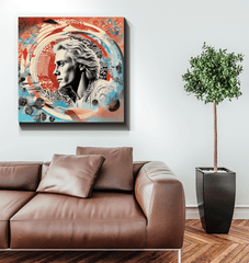 Surfing Essence Canvas Art - Beyond T-shirts