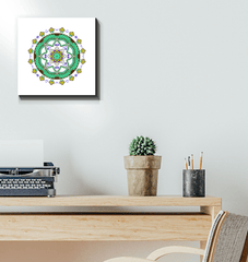 Mandala Harmony Ceramic Plaque - Beyond T-shirts