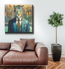Elephant in Tutu Canvas.