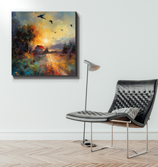 Snowy Serenity Wrapped Canvas