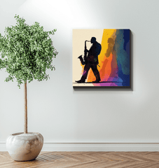 Bluesy Night - Jazz Music Canvas Artwork - Beyond T-shirts