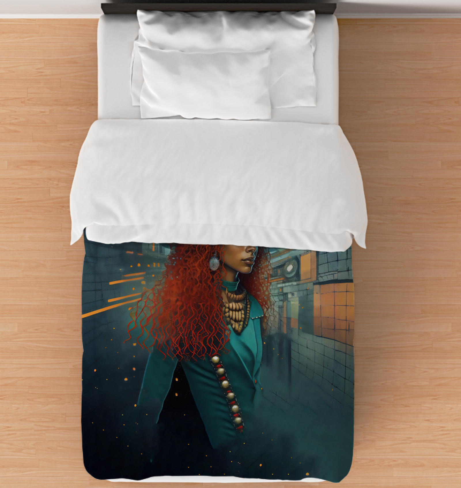 Urban Sophistication Comforter on a neatly made bed