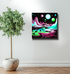 Radiant Redwoods Forest Landscape Canvas