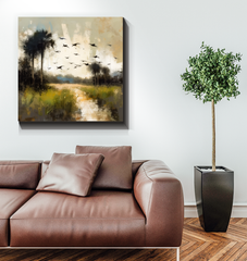 Ocean Horizon Landscape Wrapped Canvas