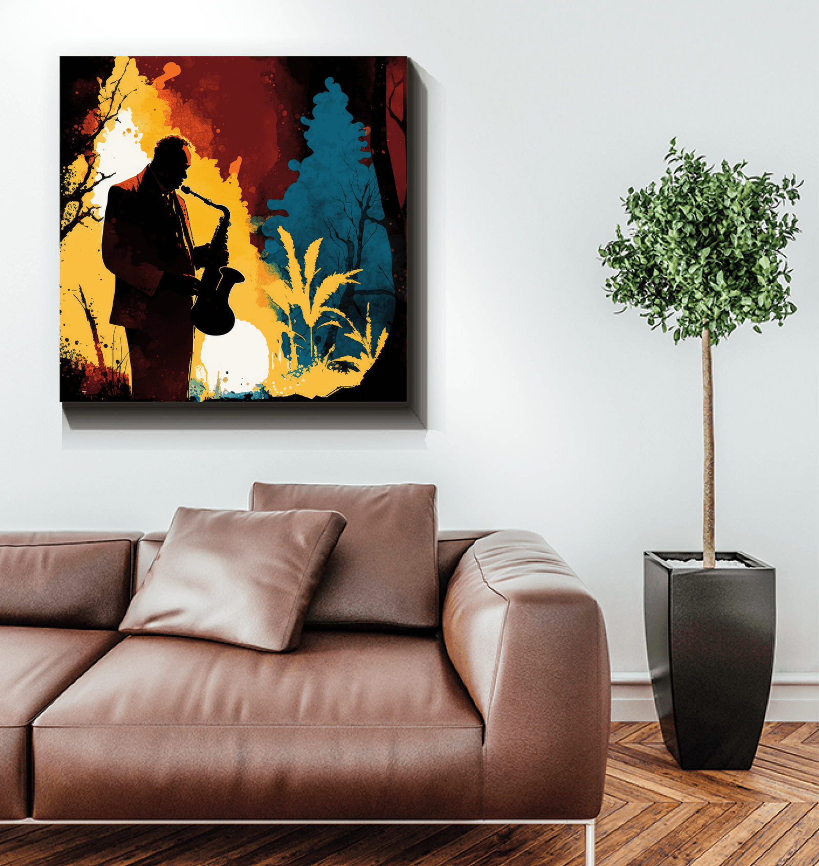 Harmonious Melodies - Abstract Music Canvas Art - Beyond T-shirts