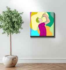 Singing Guy1 Wrapped Canvas - Beyond T-shirts