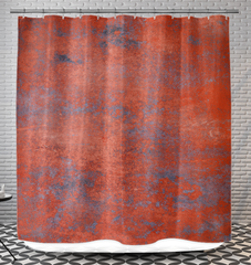 Mountain Majesty Rustic Texture Shower Curtain