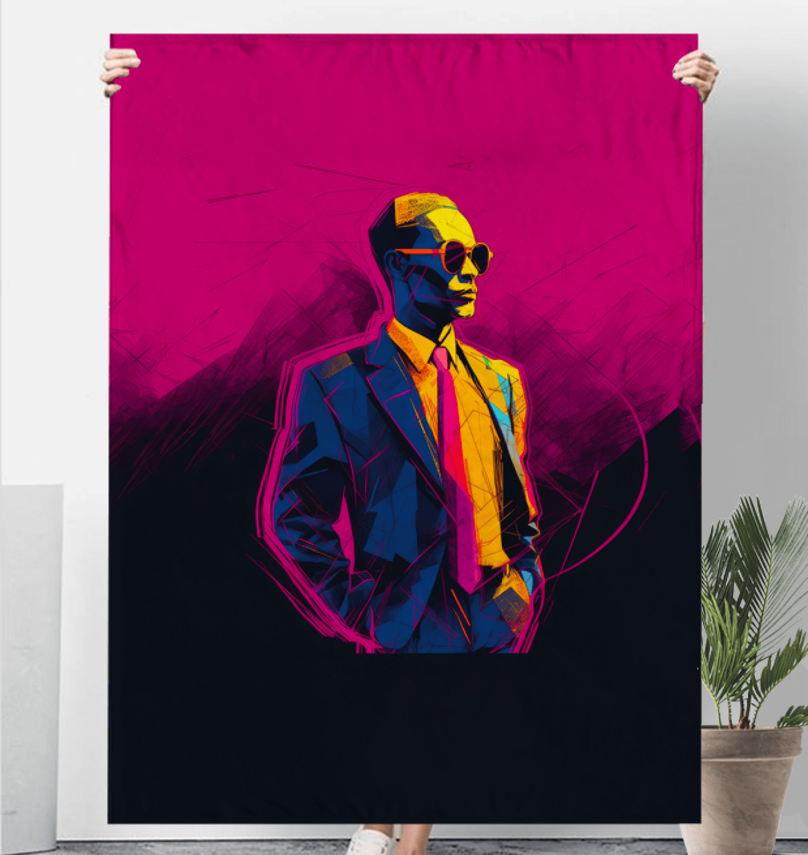 Graffiti Couture Fusion Sherpa Blanket - Beyond T-shirts