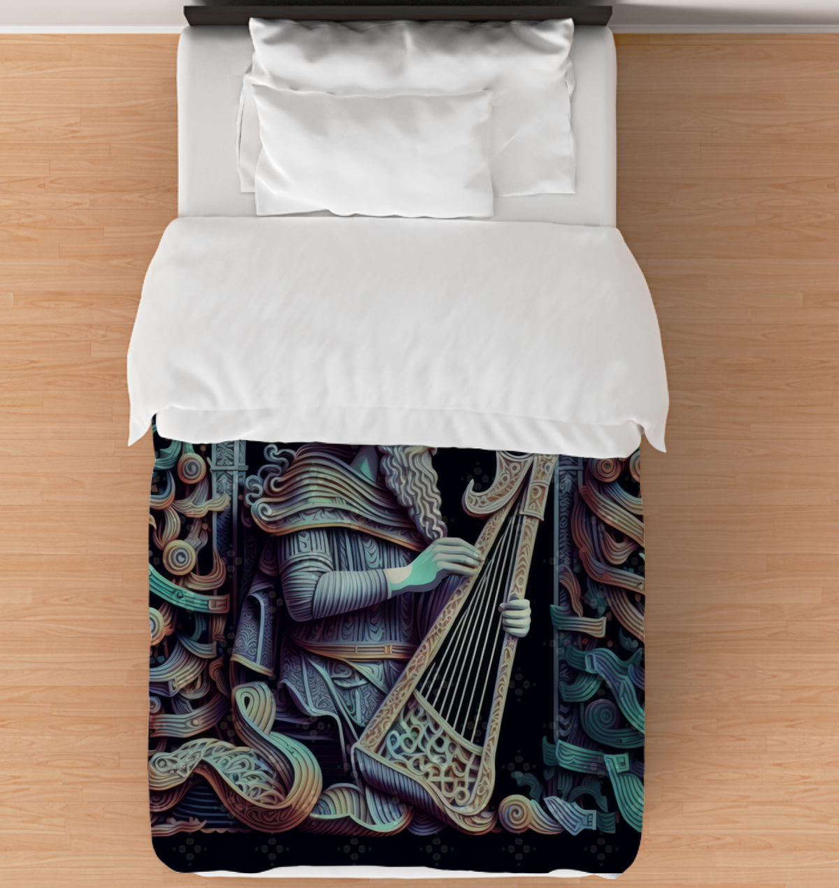 Folk Art Fantasy Duvet Cover