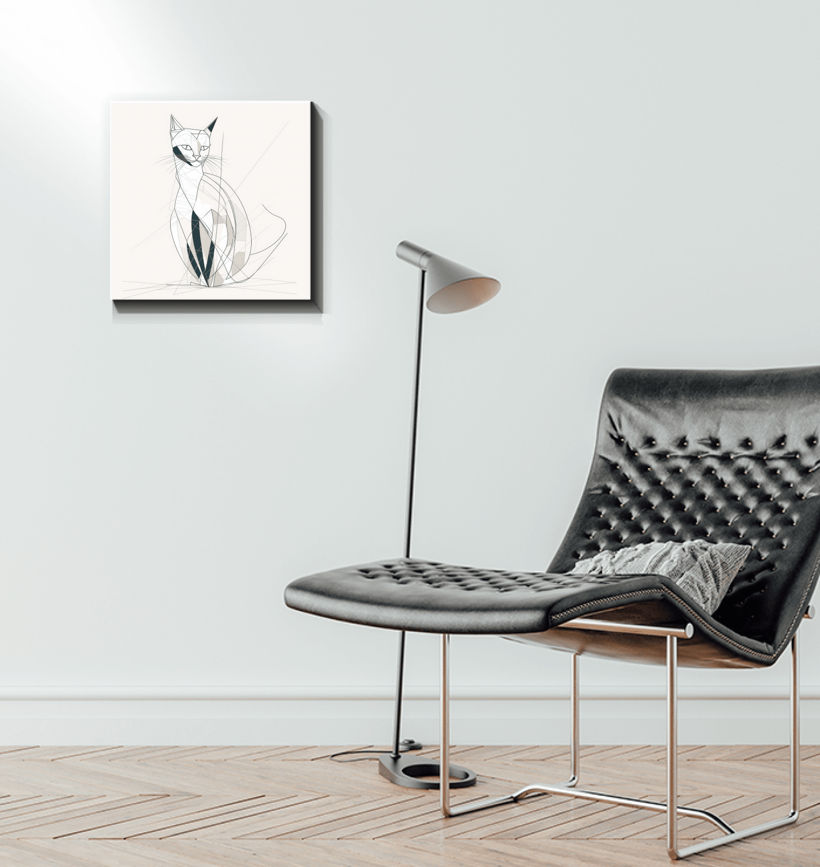 Playful Cat Yarn Tangle Canvas - Beyond T-shirts