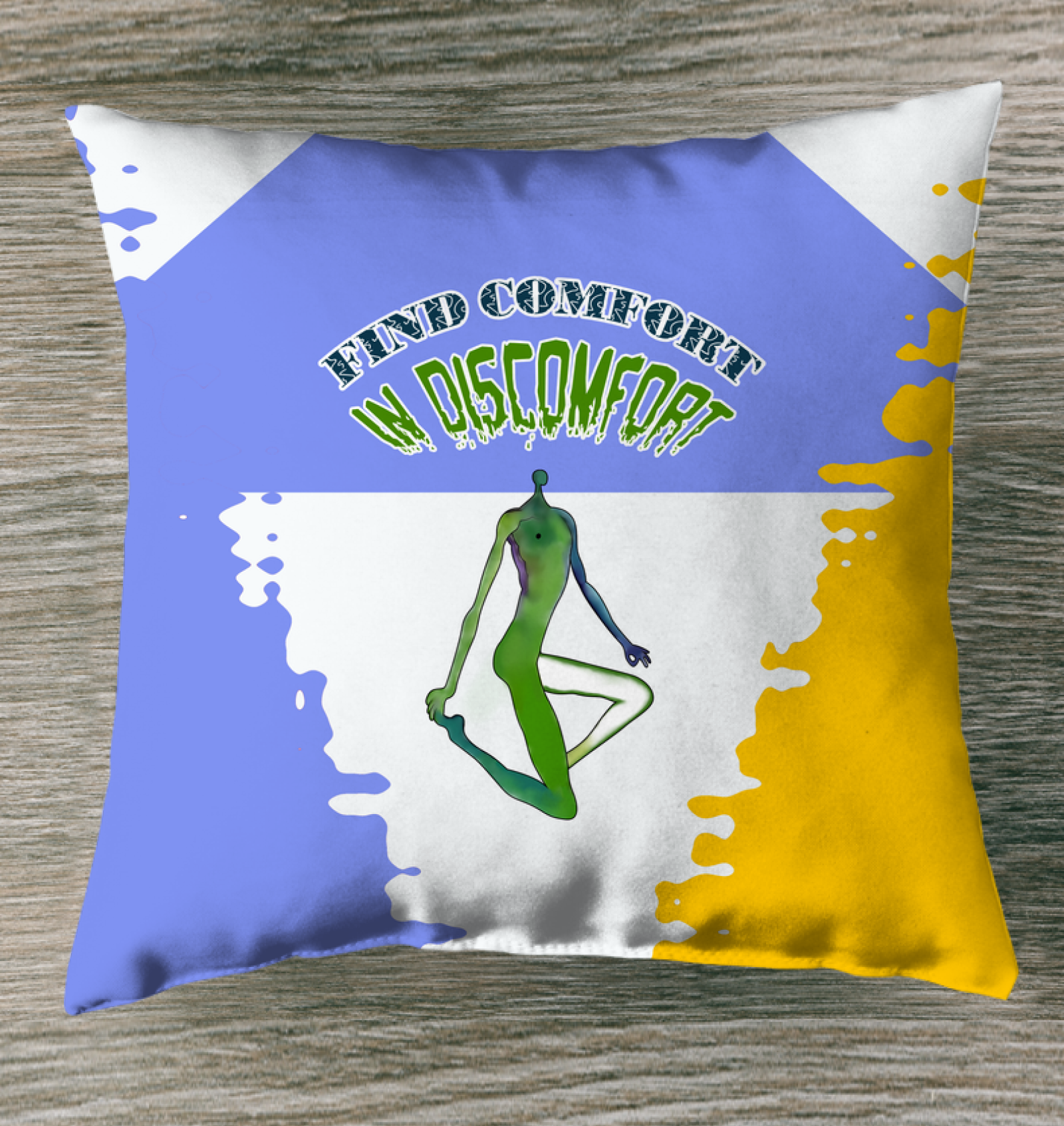 Fresh Breath Outdoor Pillow for yoga and meditation.