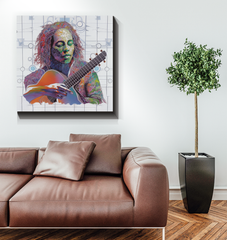 Modern decor with Serenade Silhouette canvas art.