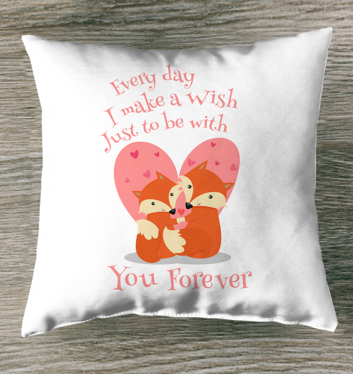 With You Forever Outdoor Pillow