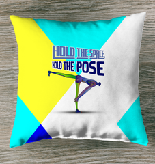 Energizing Sunrise Yoga Indoor Pillow for meditation.