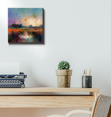 Sunset on the Horizon Wrapped Canvas