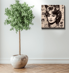 Ethereal Harmonies Wrapped Canvas Musical Echoes - Beyond T-shirts