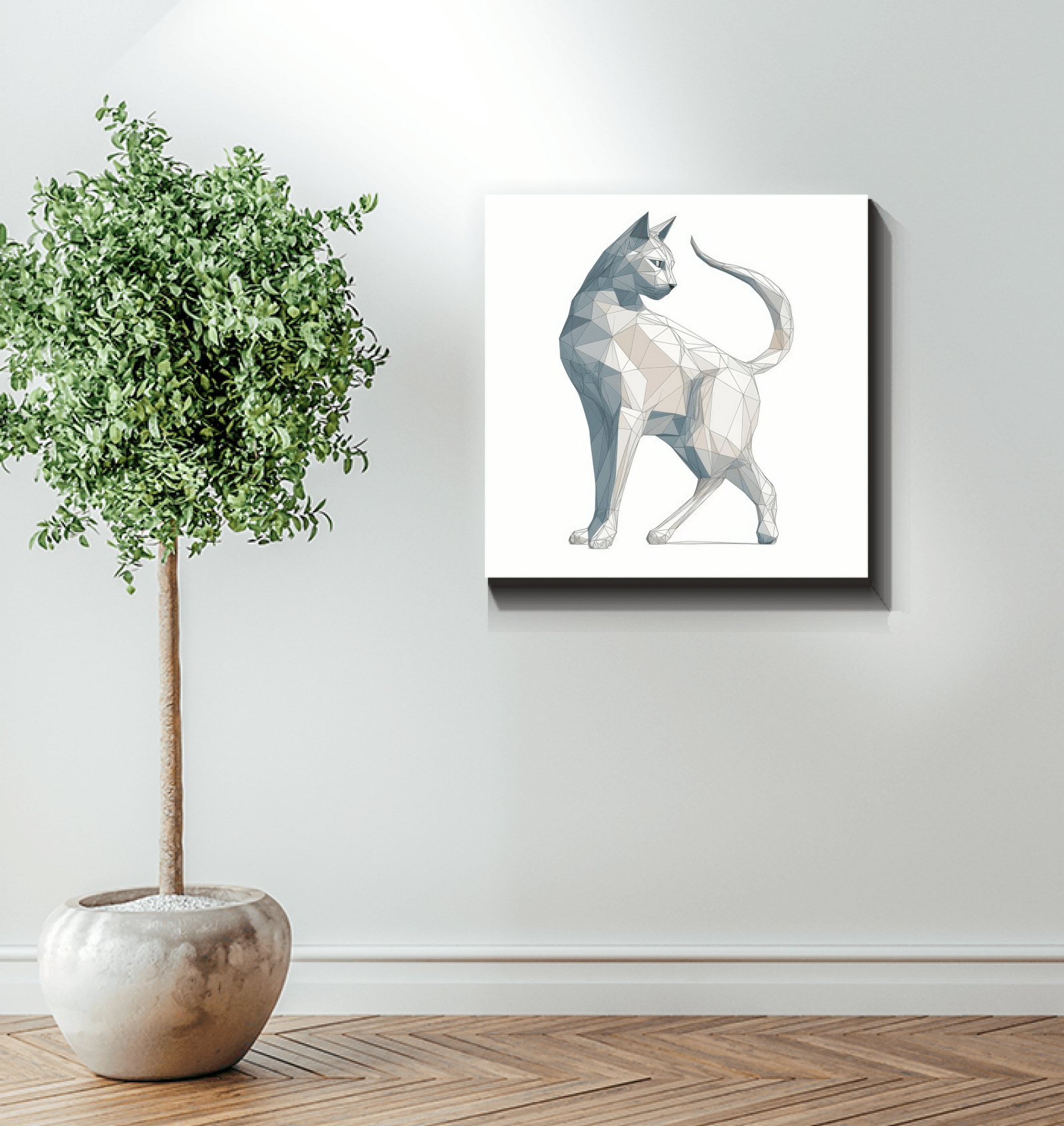 Graceful Purrfect Gaze Canvas - Beyond T-shirts