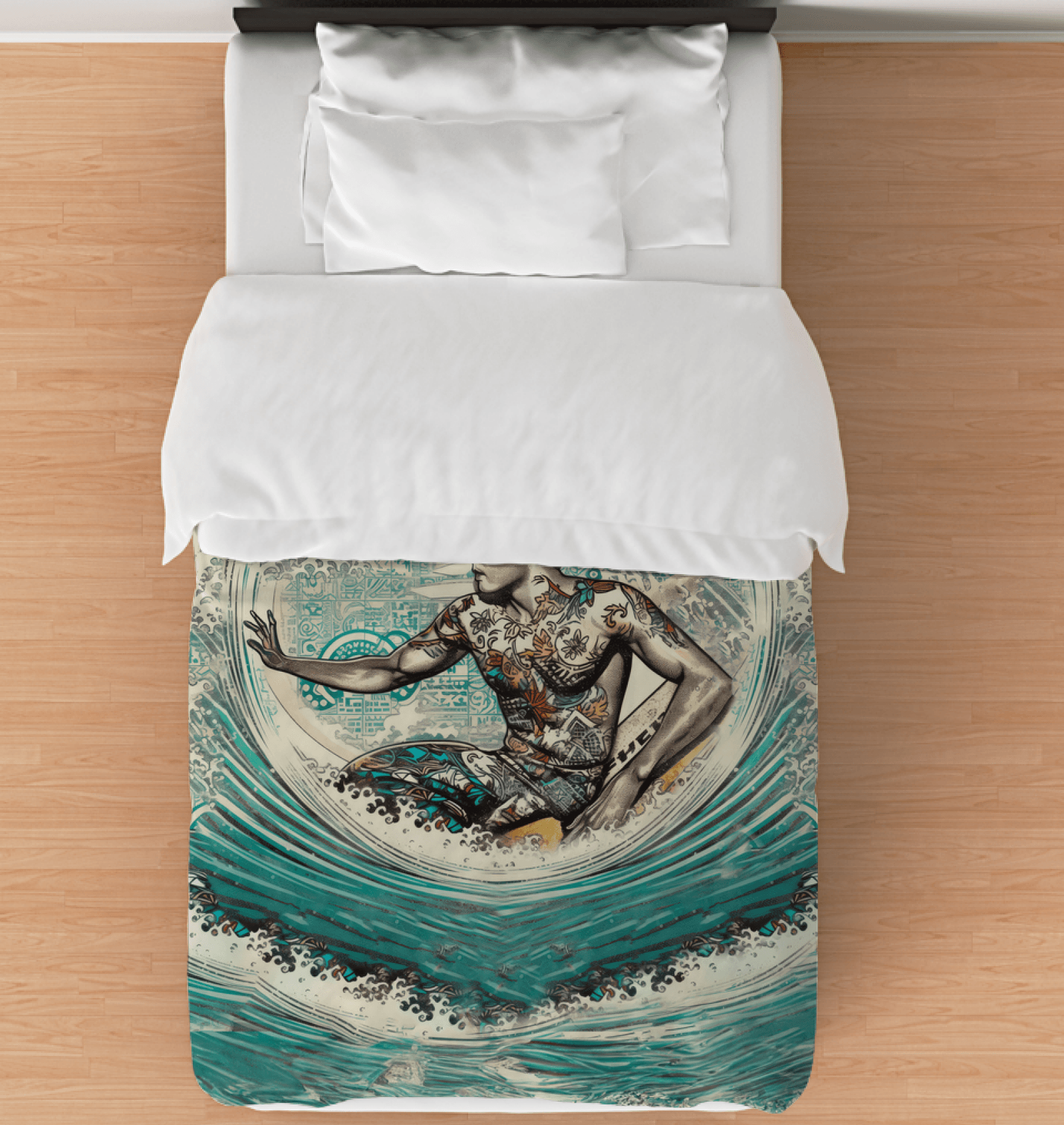 Surfing 1 36 Duvet Cover - Beyond T-shirts