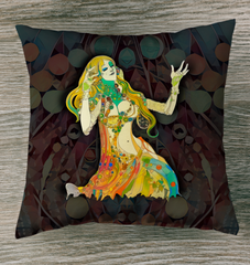 Meadow Memories Indoor Pillow in a tranquil home setting.