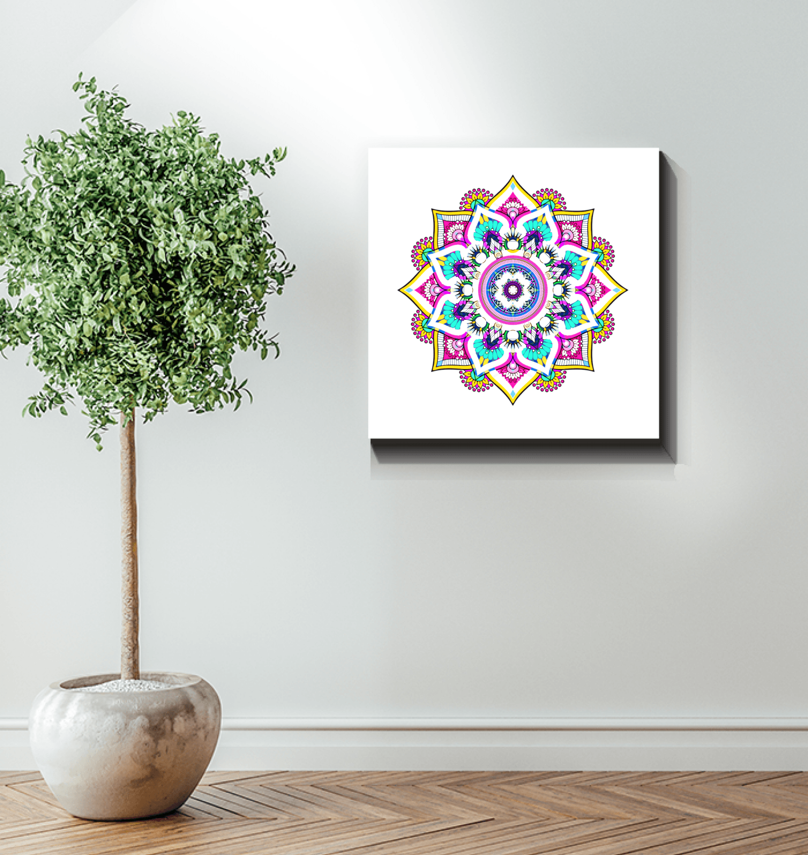 Mandala Ocean Serenity Canvas - Beyond T-shirts