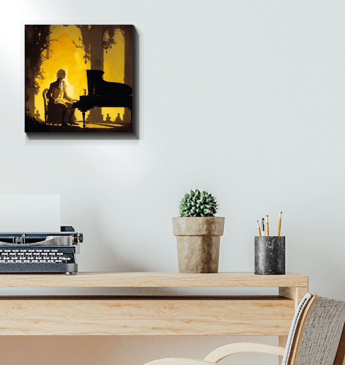 Jazz Night Cityscape Canvas - Beyond T-shirts