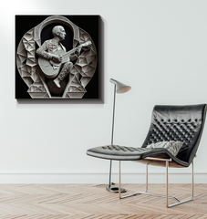 Electronic Waveform Wrapped Canvas