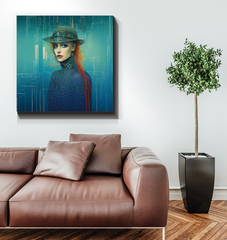 Unique wall art canvas in Radiant Reverie style