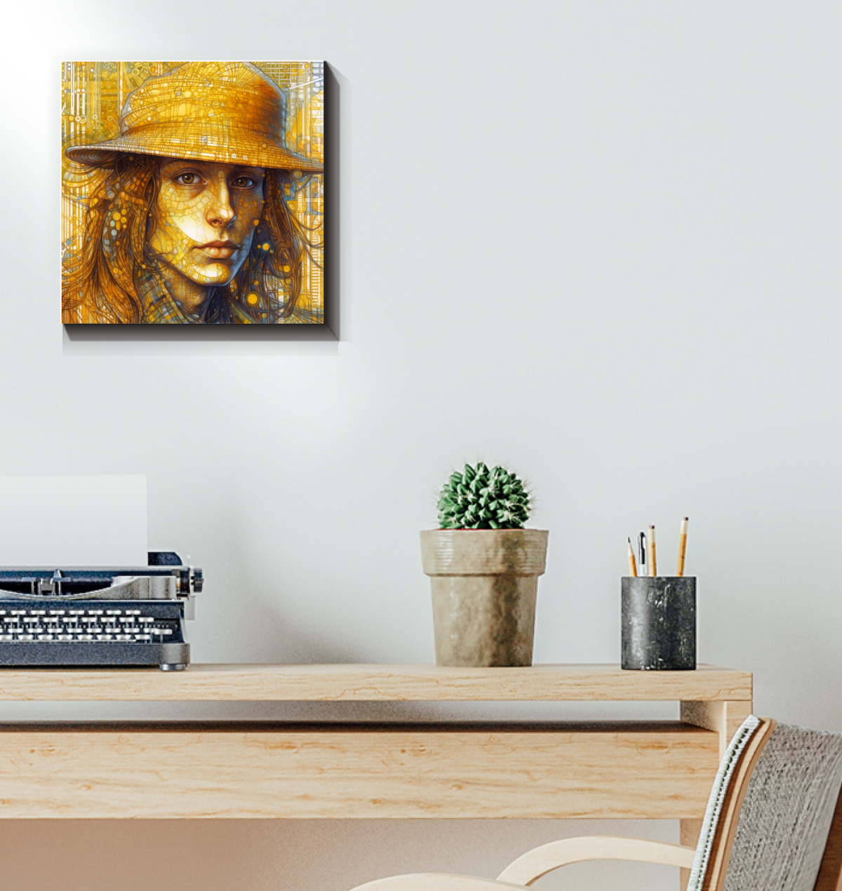 Decorative Canvas Featuring Timeless Beauty Artwork