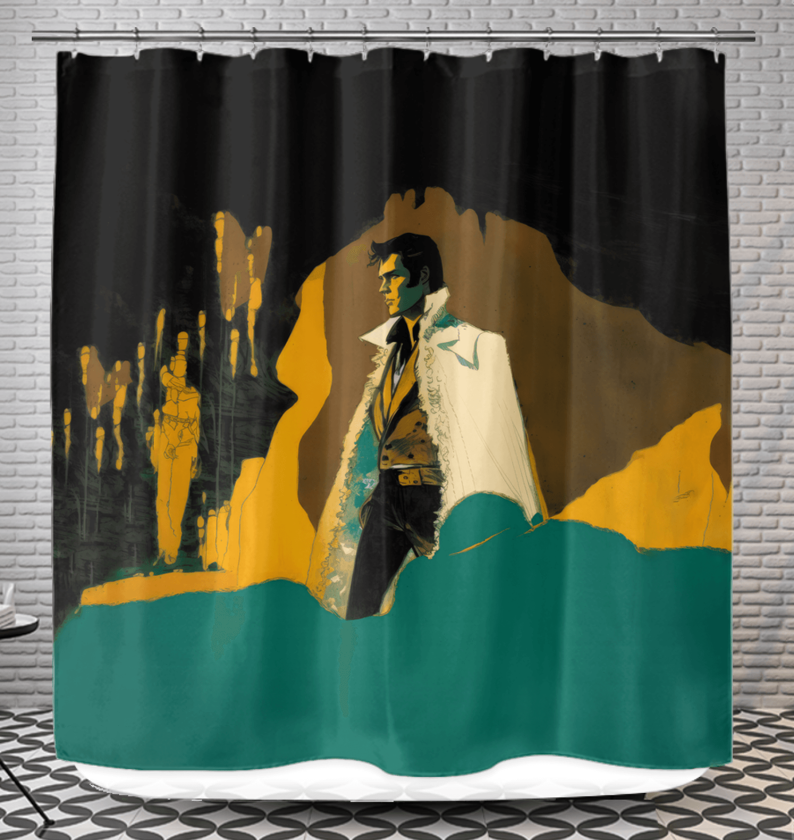 Bathe in Style: Music-Themed Bathroom Curtain - Beyond T-shirts