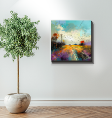 Fields of Lavender Wrapped Canvas