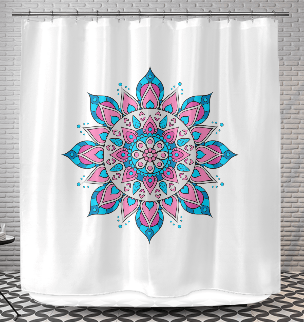Mandala Reflection Silk Drapes - Beyond T-shirts