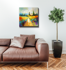 Desert Oasis Serenity Wrapped Canvas