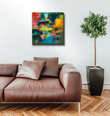 Enchanted Forest Landscape Wrapped Canvas