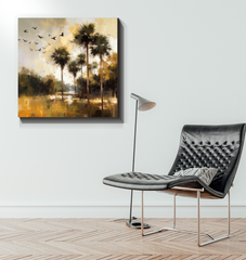 Forest Reflections Landscape Wrapped Canvas