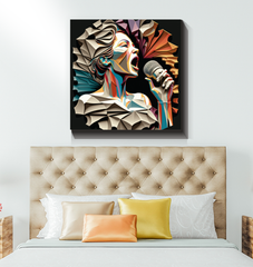Singing Melodies Wrapped Canvas