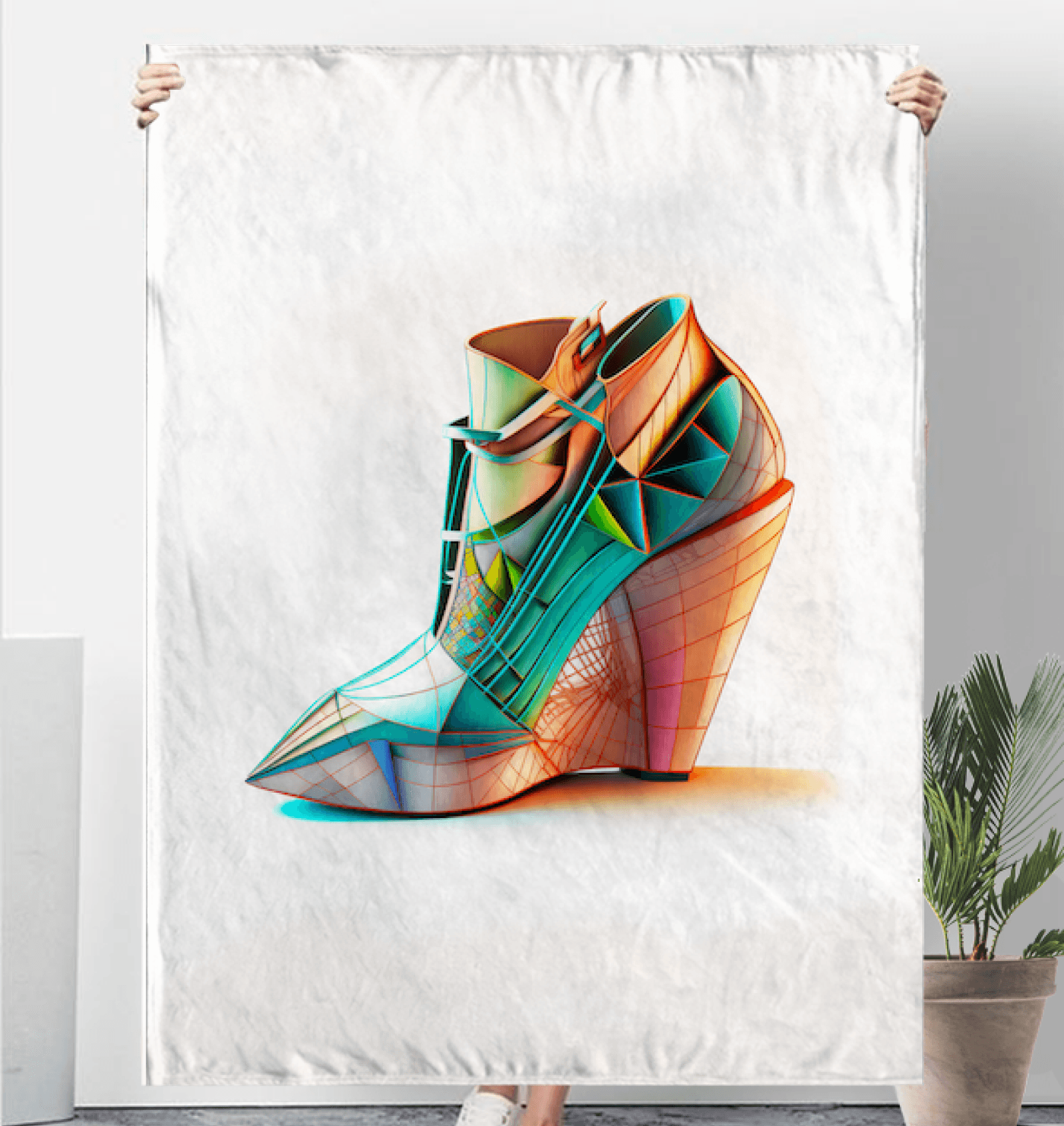 Futuristic Shoe Sherpa Elegance - Beyond T-shirts