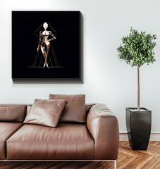 Couture Fashion Illustration Canvas - Beyond T-shirts