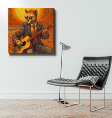 Kitty Cat Serenity Wrapped Canvas