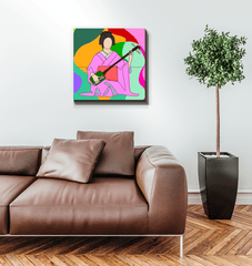 Geisha1 Wrapped Canvas - Beyond T-shirts