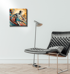 Surfing Elements Canvas Art - Beyond T-shirts