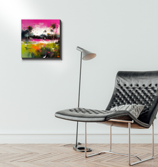 Lakeside Retreat Landscape Wrapped Canvas