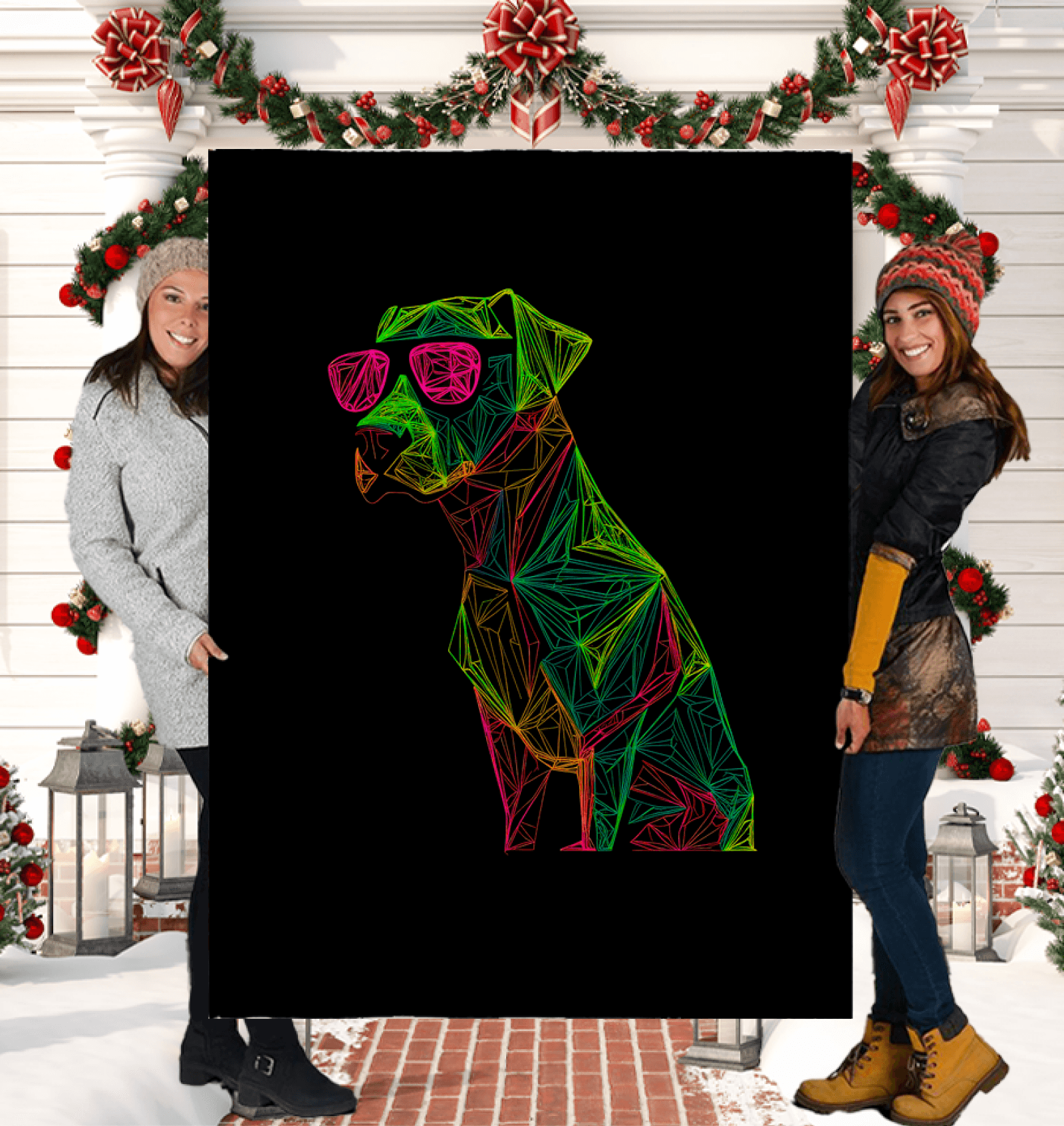 Energetic Doggie Spirit Sherpa Blanket - Beyond T-shirts
